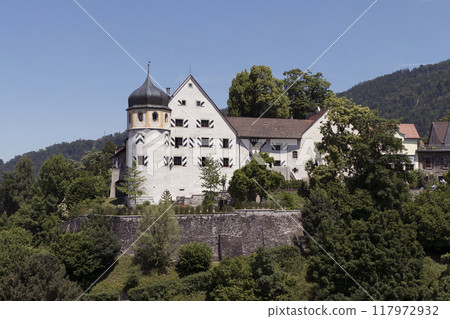 Oberstadt (upper city) in Bregenz, Austria on Lake Constance 117972932
