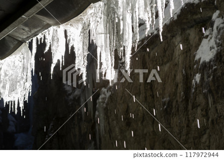 Partnachklamm or Partnach gorge in wintertime Partnachklamm or Partnach gorge in wintertime 117972944