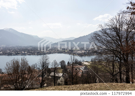 Panorama of lake Tegernsee, Bavaria, Germany Panorama of lake Tegernsee, Bavaria, Germany 117972994