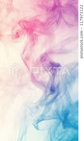 Abstract purple fabric forming wavy shapes background 117973122