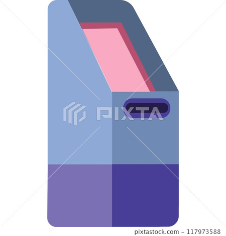 Atm machine vector bank icon isolated on white Atm machine vector bank icon isolated on white 117973588