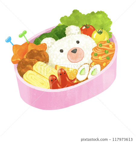 Character bento: Cute character bento Character bento: Cute character bento 117973613