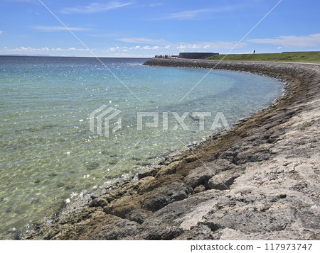 Okinawa Prefecture Ginowan Summer Tropical Beach Okinawa Prefecture Ginowan Summer Tropical Beach 117973747