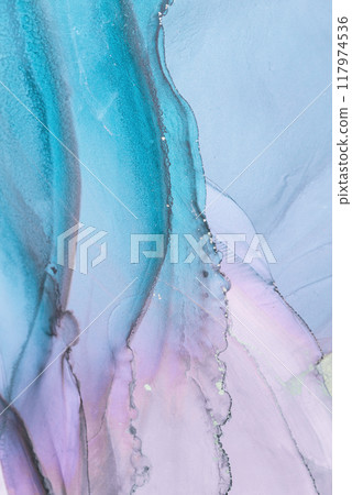 Beautiful abstract watercolor artwork featuring vibrant shades of blue, teal, and lavender with intricate fluid patterns and textures Beautiful abstract watercolor artwork featuring vibrant shades of blue, teal, and lavender with intricate fluid patterns and textures 117974536