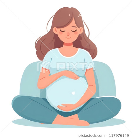 pregnant woman flat style illustration white background isolated pastel colors postcard mother pregnant woman flat style illustration white background isolated pastel colors postcard mother 117976149