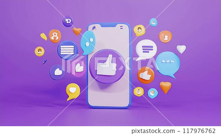 智慧型手機和 LIKE 智慧型手機和 LIKE 117976762