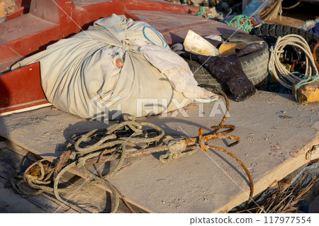 Still life with and anchor, Djerba, Tunisia Still life with and anchor, Djerba, Tunisia 117977554