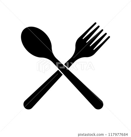 fork spoon icon 117977684