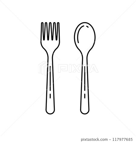 fork spoon icon fork spoon icon 117977685