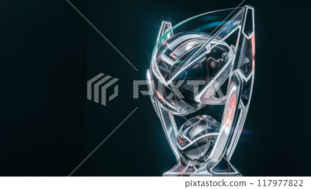 Front view of art cup sport trophy 117977822