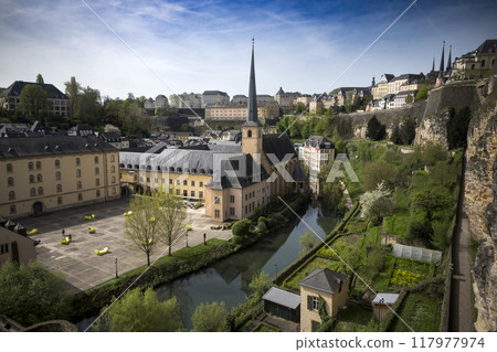 Luxembourg city seen from the Most Beautiful Balcony in Europe Luxembourg city seen from the Most Beautiful Balcony in Europe 117977974