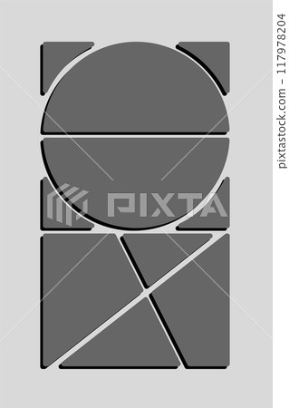 Template collage of six frames, images, photos Template collage of six frames, images, photos 117978204