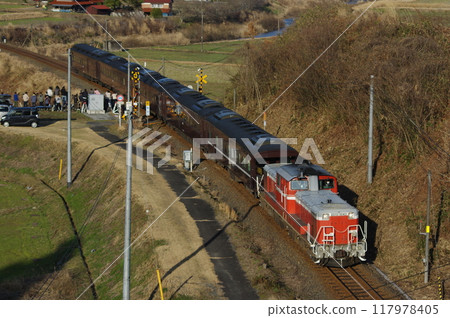 Yamaguchi Line, near Watarigawa, DD51 test run Yamaguchi Line, near Watarigawa, DD51 test run 117978405