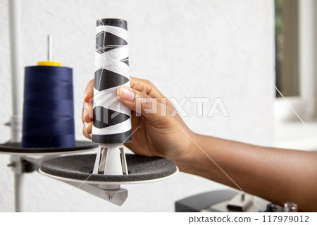 Thread spools for sewing machine in textile industry Thread spools for sewing machine in textile industry 117979012