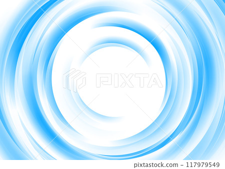 Blue and white glossy blurred circles abstract background 117979549