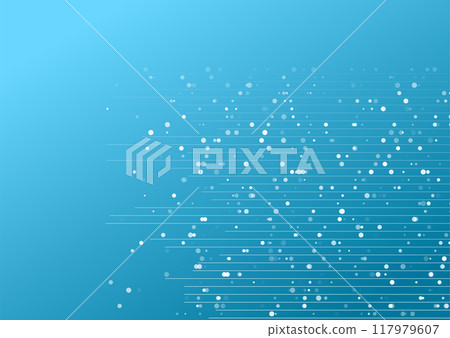 Abstract blue white geometric dots and lines tech background Abstract blue white geometric dots and lines tech background 117979607