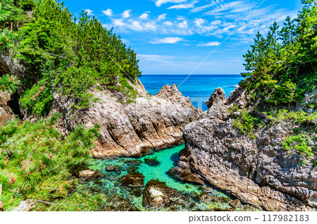 鳥取縣浦富海岸鴨甲莊 117982183