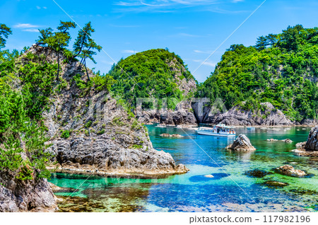 鳥取縣浦富海岸鴨甲莊 鳥取縣浦富海岸鴨甲莊 117982196