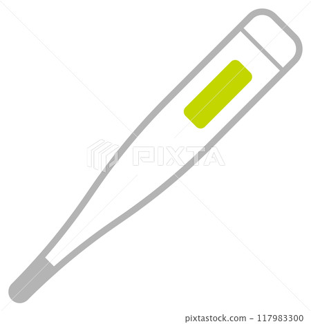 Illustration of a thermometer Illustration of a thermometer 117983300