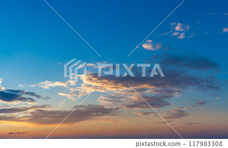 Sunset sky background Sunset sky background 117983308