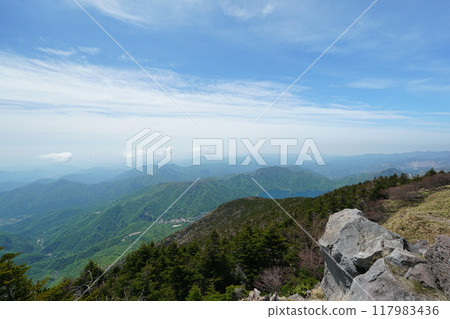 Scenery from the summit of Mount Nantai in Nikko 117983436