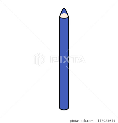 色鉛筆藍色 色鉛筆藍色 117983614