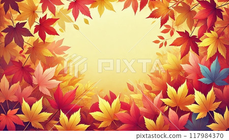 被秋葉包圍的背景資料 117984370