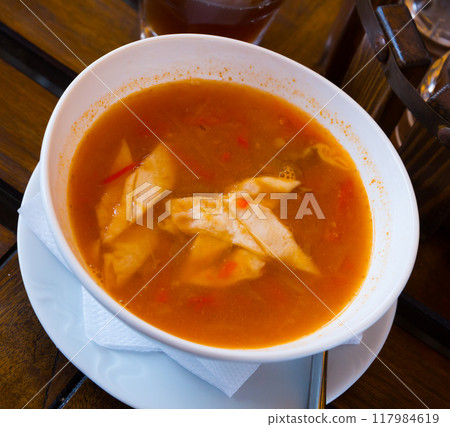 Uzbek cuisine, lagman soup Uzbek cuisine, lagman soup 117984619