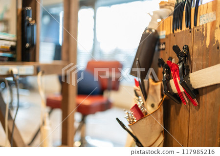 hair salon, hairdressing salon, beauty 117985216