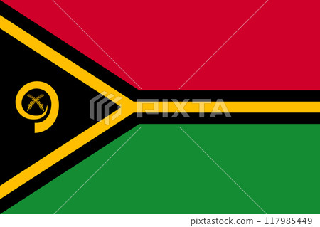 Flag Vanuatu islands flat style Flag Vanuatu islands flat style 117985449