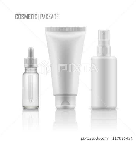 Vector mock-up of cosmetic packages 117985454