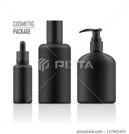 Blank template of cosmetic packages. 117985455