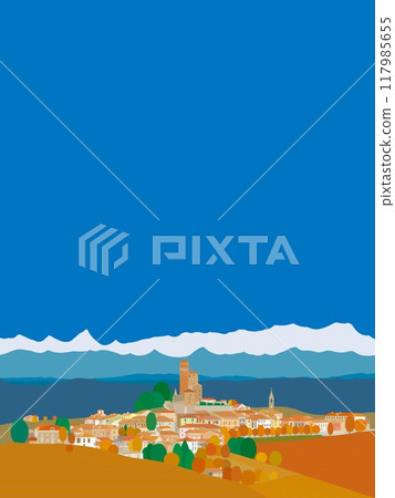 Serralunga d'alba, Piemonte, Italy, Autumn 117985655