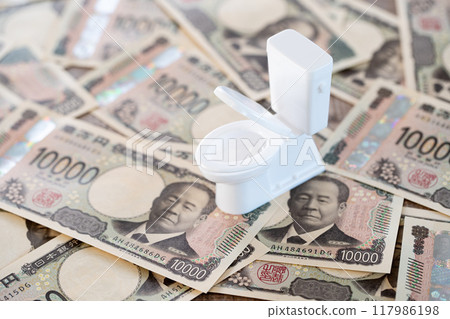 New 10,000 yen note image: Toilet 117986198