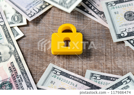 Foreign currency transaction image (security US dollar) Foreign currency transaction image (security US dollar) 117986474