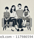 Family sofa 117986594
