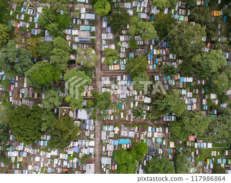 Many tombs on cemetery 117986864