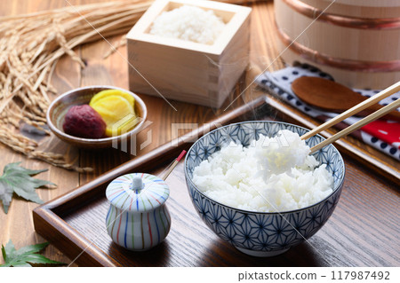 剛煮好的米（白飯） 117987492