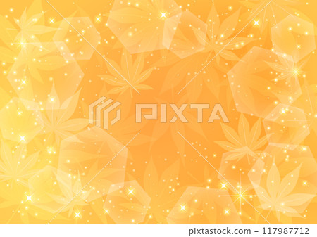 Autumn leaves background, glitter, cute, yellow Autumn leaves background, glitter, cute, yellow 117987712