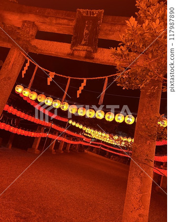 夢幻般的秋葉被照亮 夢幻般的秋葉被照亮 117987890