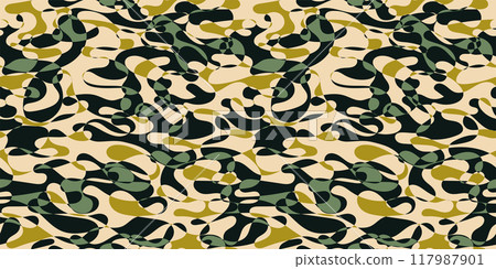 迷彩花紋紋理背景素材 117987901
