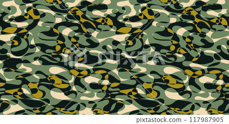 迷彩花紋紋理背景素材 117987905