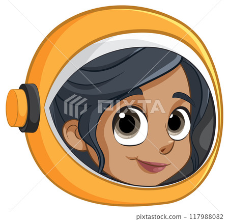 Cute Spaceman Cartoon Illustration Cute Spaceman Cartoon Illustration 117988082