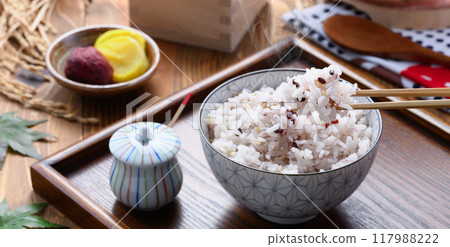 剛煮熟的雜糧米飯（三州雜糧） 117988222