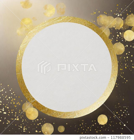 Luxurious round frame (AI generated material) 117988595