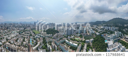 Panoramic view of Kowloon Tong, hong kong Aug 29 2024 117988641