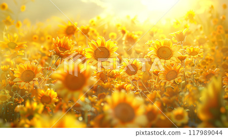 Floral background material (Generative AI) 117989044