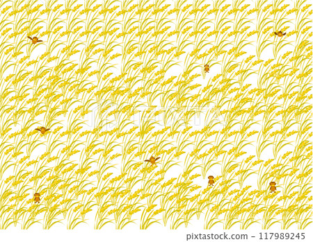 Autumn Cut Collection 10 "Rice Fields and Sparrows" 117989245