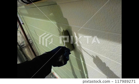 Exterior wall roof painting 117989271