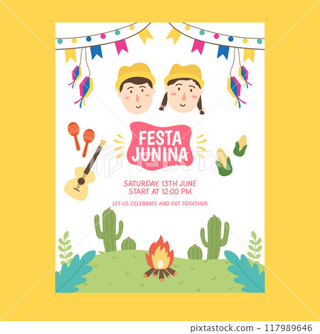 flat festa junina concept flat festa junina concept 117989646